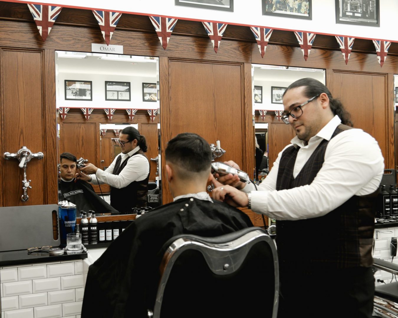 New York City Pop Up Barber Event At Rockefeller Center Plaza